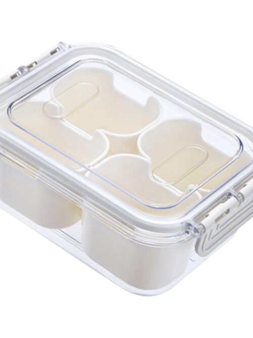 Tupper hermetico con 4 divisiones desmontable