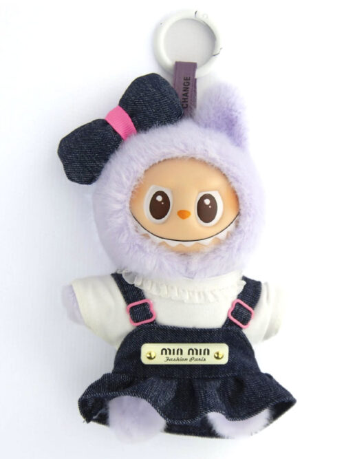 pojs nm Llavero peluche Labubu Denim