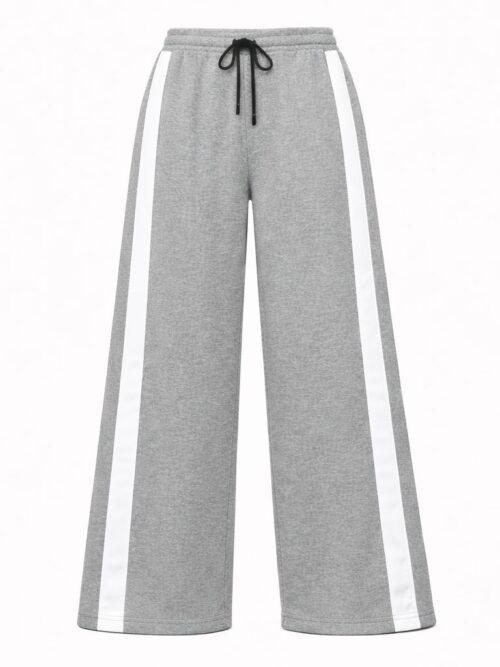 Pantalon Deportivo Recto Con Franja